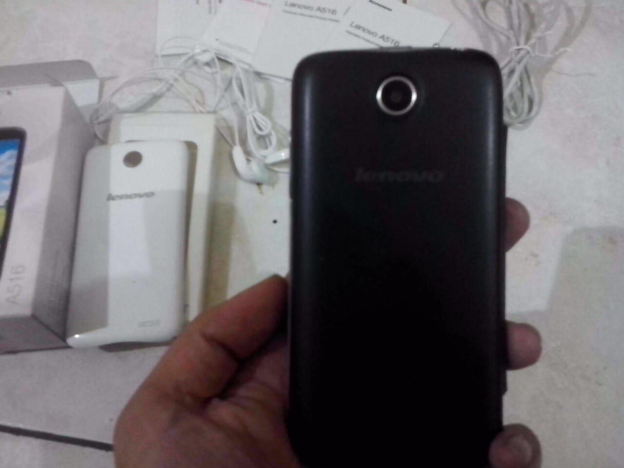 LENOVO A516 Full Set + Flip Case + Anti Gores Bandung