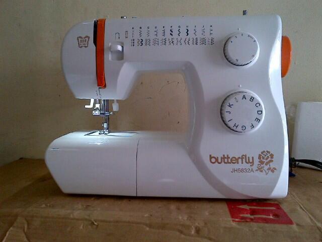 Mesin Jahit Butterfly 32 Motif Jahitan dgn Lampu LED Gress Baru