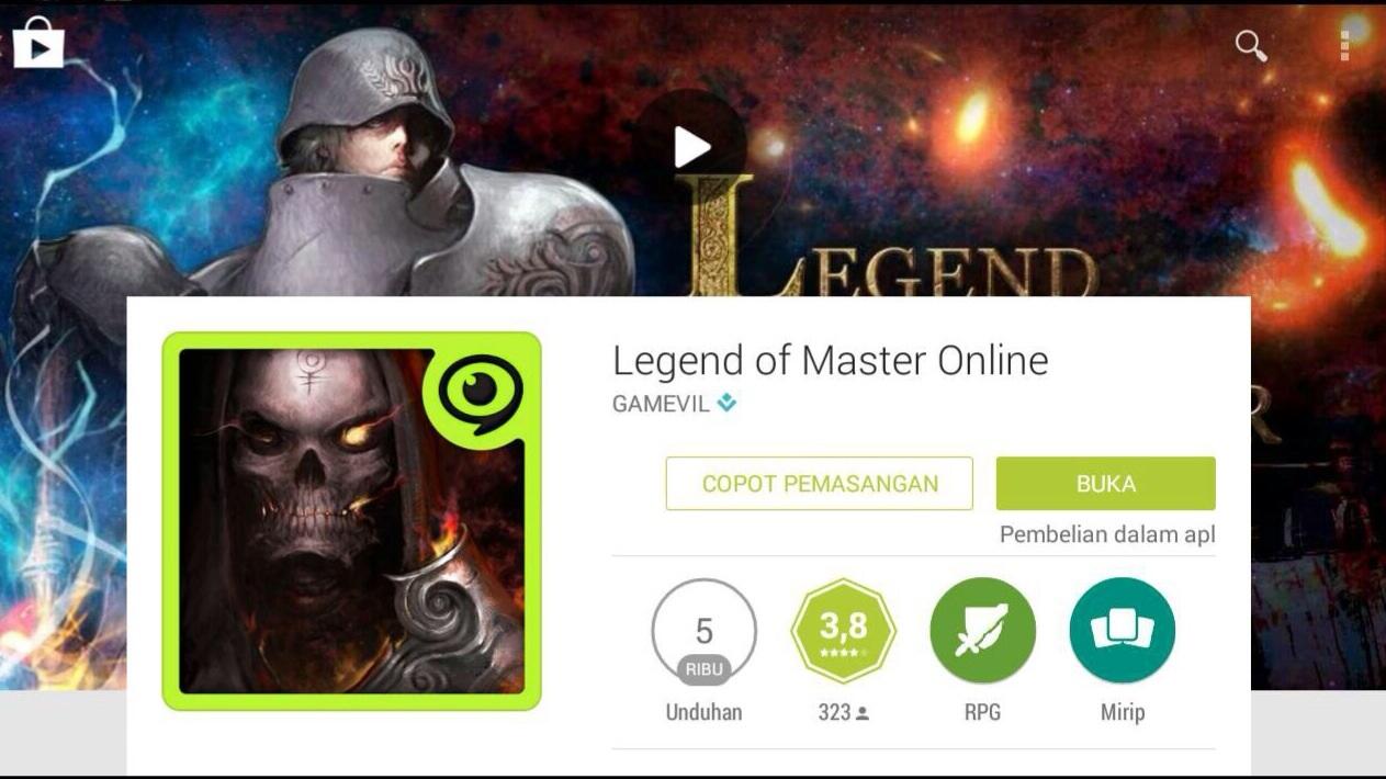 Jual K points Legend of Master online /jasa isi K Point Legend of Master di android