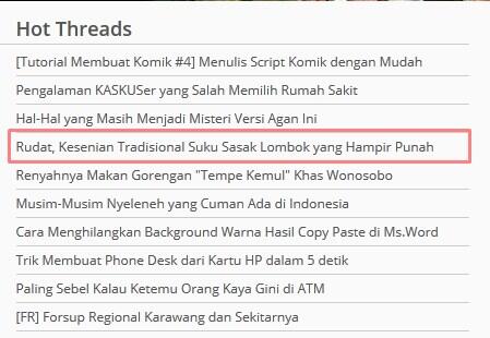 RUDAT - Kesenian Tradisional Suku Sasak Lombok yang hampir punah