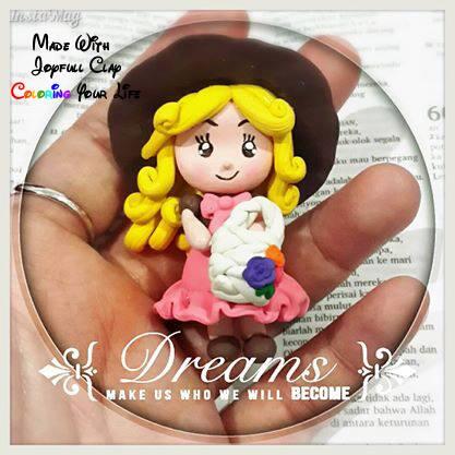 buat figure sendiri. buat hadiah org yg di sayang menggunakan clay