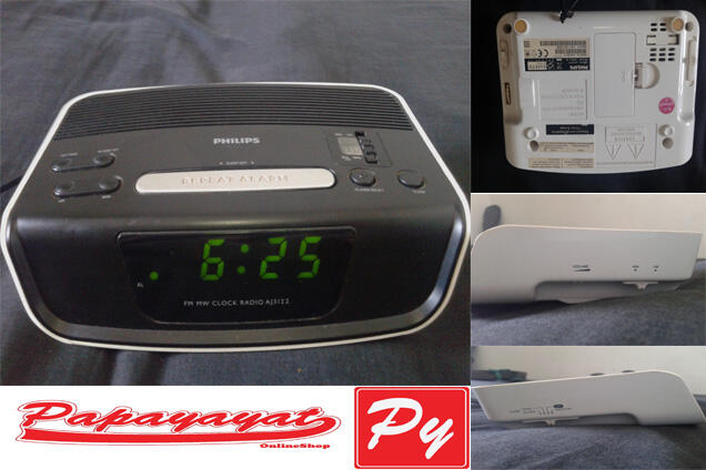 Dijual: Alarm Radio Philip (FM MW Clock Radio AJ3122)