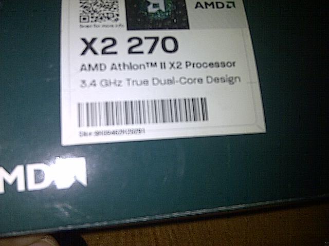 X2 270 @3,4GHZ & JETWAY 760 DDR3 OB VGA HD3000 SERIES KOMPLIT BOX