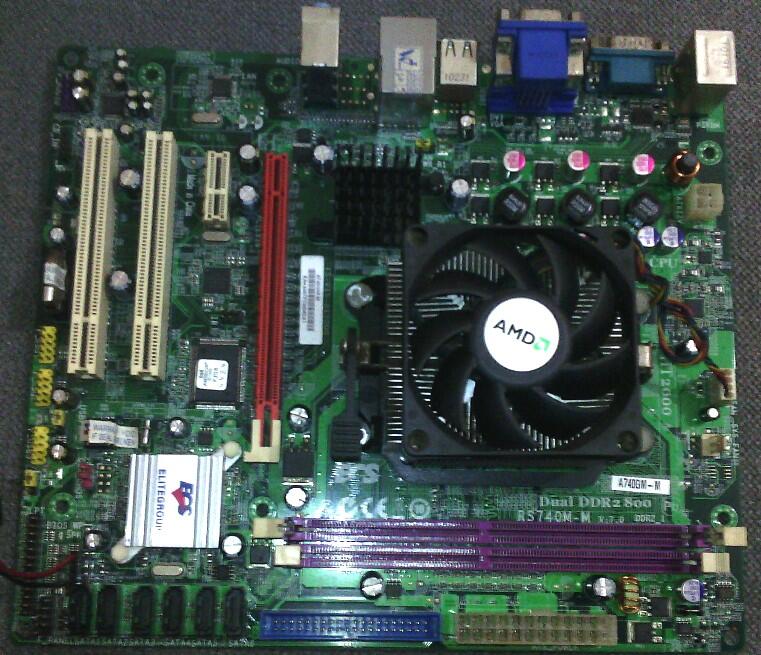 ECS A740GM-M + ATHLON II X2 215 - JUAL MURAH BANGET