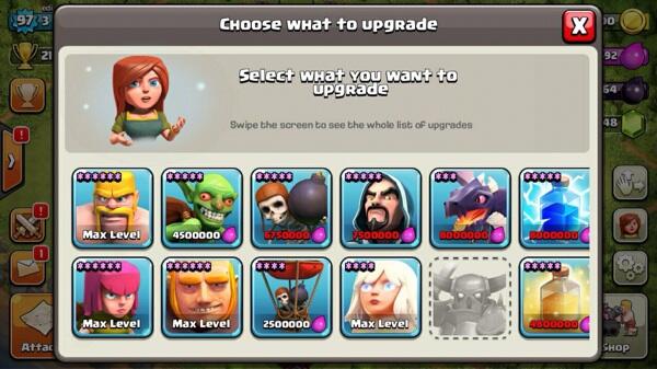Jual id coc th10 level 90+ troops max murmer abis