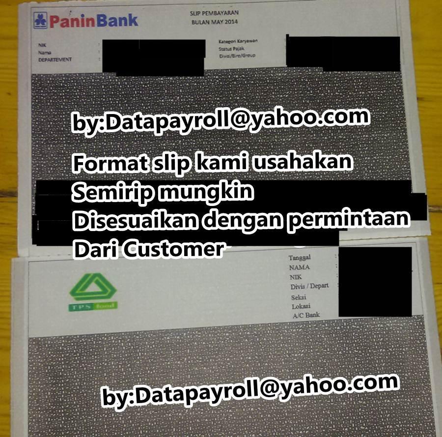 Terjual JASA PEMBUATAN SLIP GAJI CARBONIZED BERWARNA ORIGINAL SELLER