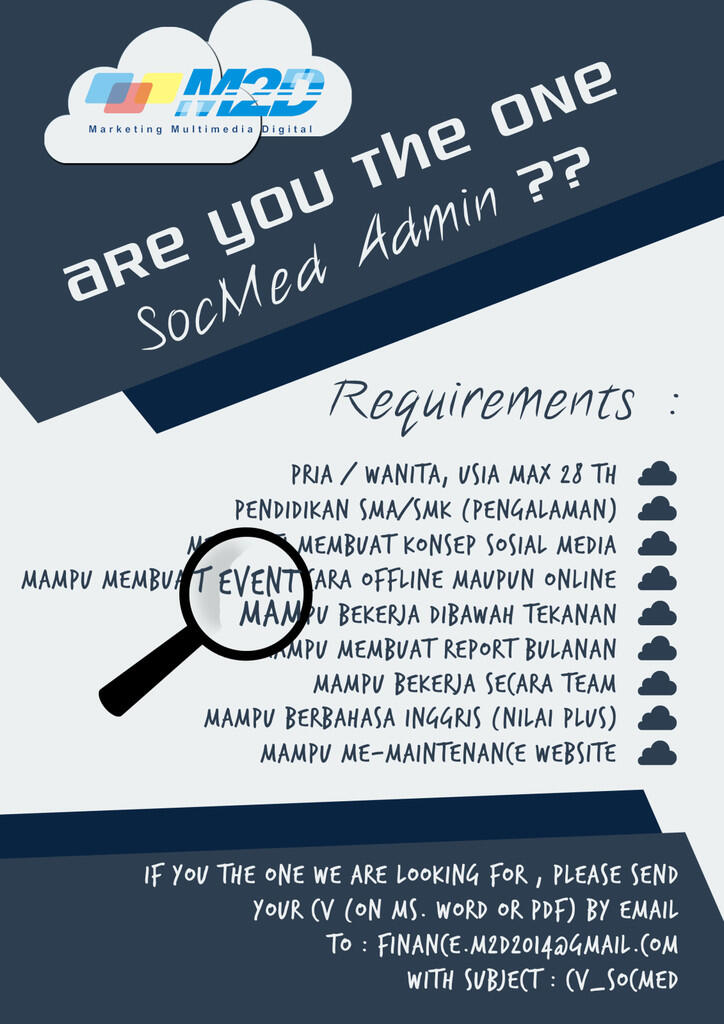 Lowongan admin sosmed