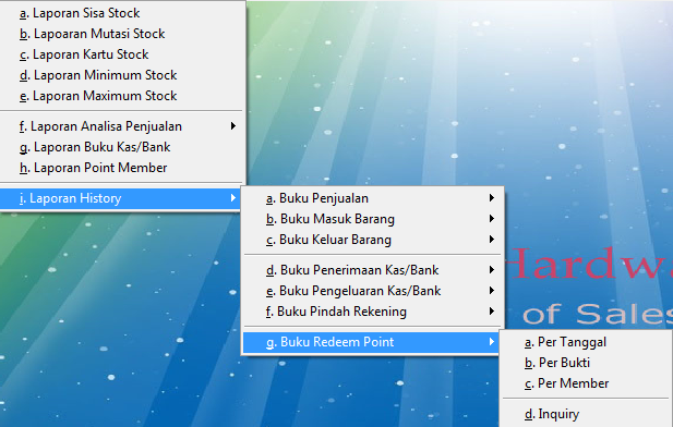 Menjual software program Retail Point Of Sale - P.O.S