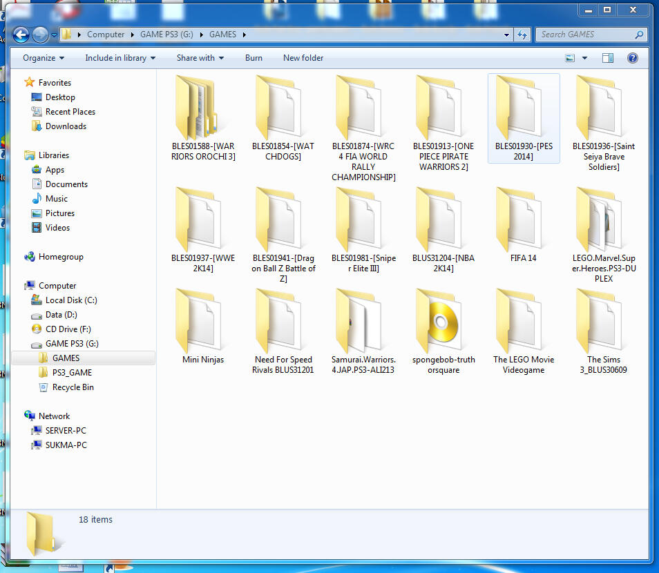 HDD eks 500 GB isi PS3