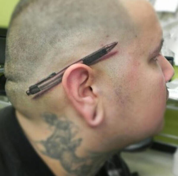 Karya Seni Tatto 3D yang emesing