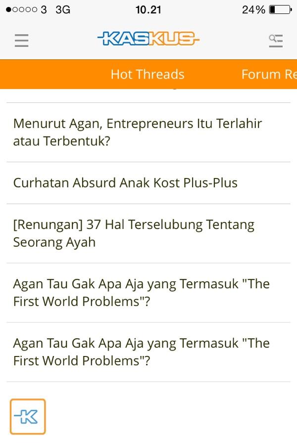 Ada yang aneh ne sama tampilan HT gan,,