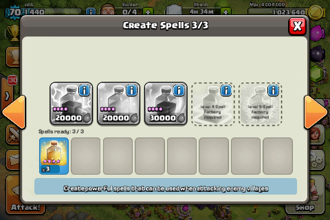 id clash of clan lv 70 th 8 max lev