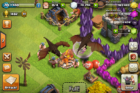 id clash of clan lv 70 th 8 max lev