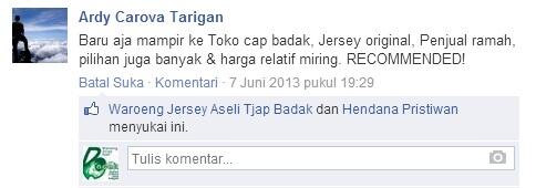 Testimonial amien605 (Waroeng Jersey Aseli Tjap Badak)