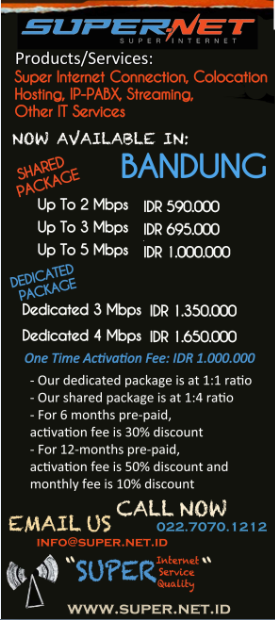 Fastest Internet tercepat Provider ISP in Bandung