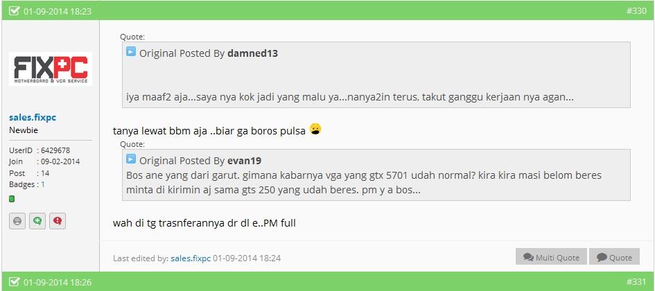 Surat Terbuka A.K.A Keluhan Untuk FIX PC 