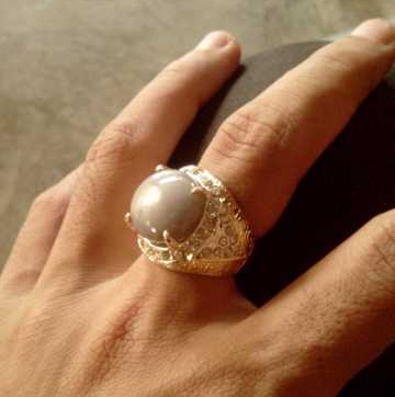 NATURAL WHITE SAPPHIRE BIRMA SIZE 15X15X9 MURAH BGT BU