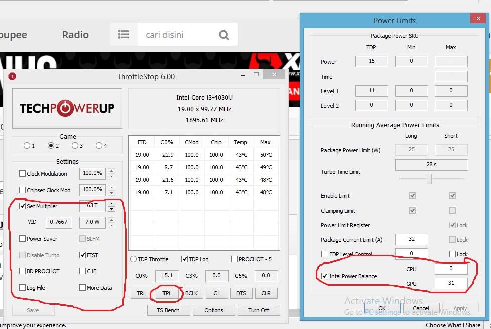 Throttlestop. I3 7020u разгон. Разогнать процессор i3 6006u. THROTTLESTOP limits