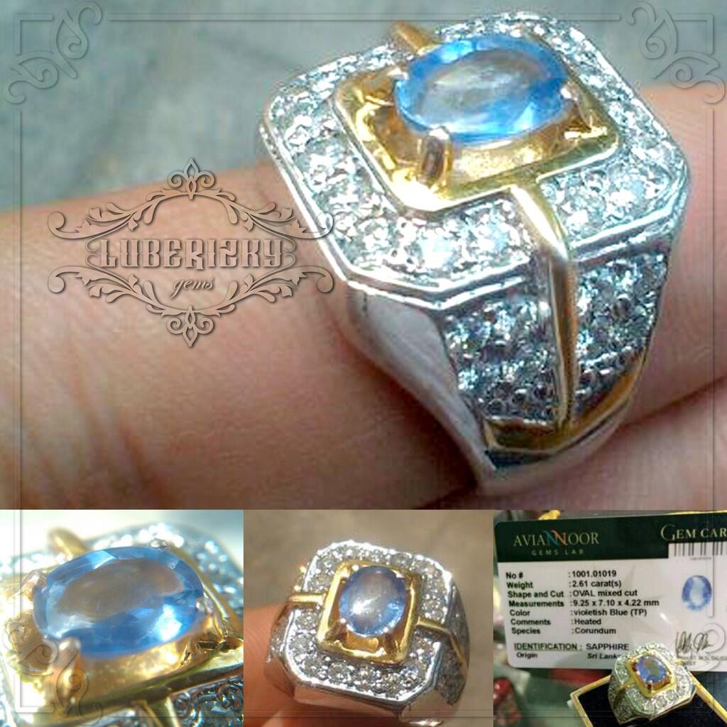 Blue Saphire Srilangka Ring gold