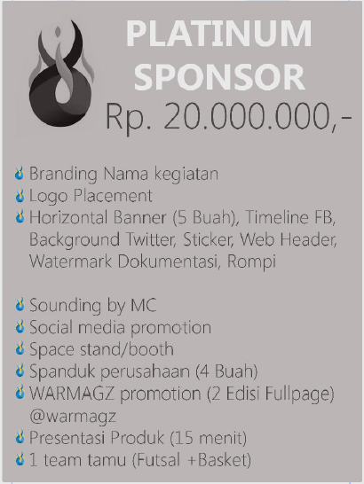 &#91;SPONSORSHIP | Penawaran Terbuka&#93; Wikusama Cup 2014 Jakarta - Malang