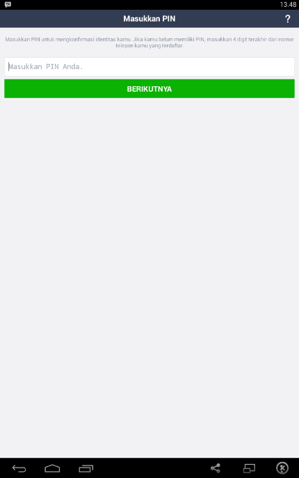 (share) mengatasi lupa PIN ketika login LINE