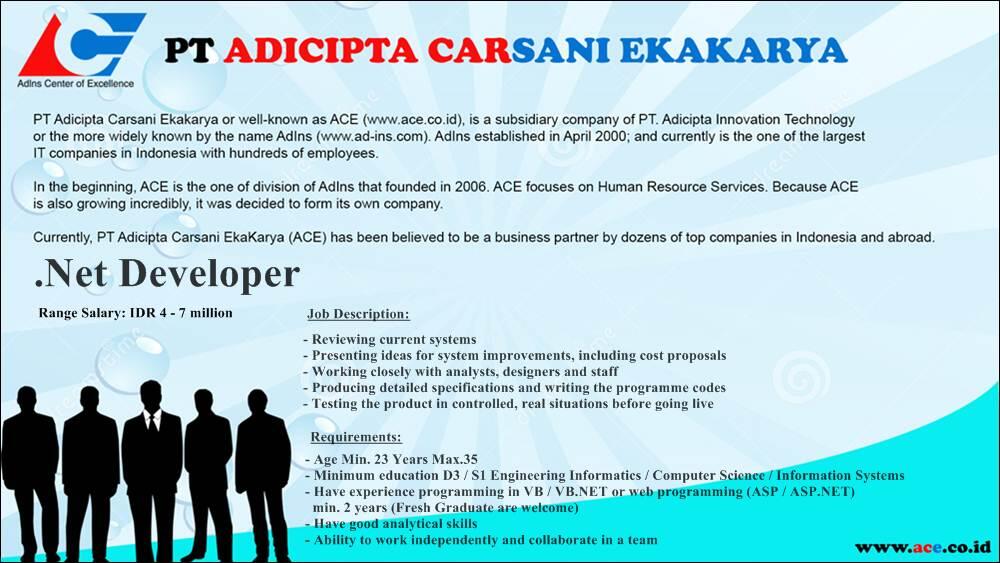 &#91;JAKARTA&#93; Beberapa Lowongan IT Programmer