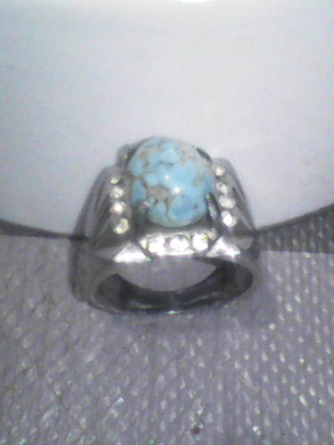 Cincin Pirus kristal, urat emas, tembus.