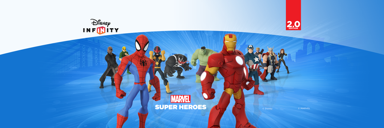 NEW DISNEY INFINITY 2.0 MARVEL SUPER HEROES STARTER PACK BESERTA FIGURE LENGKAP
