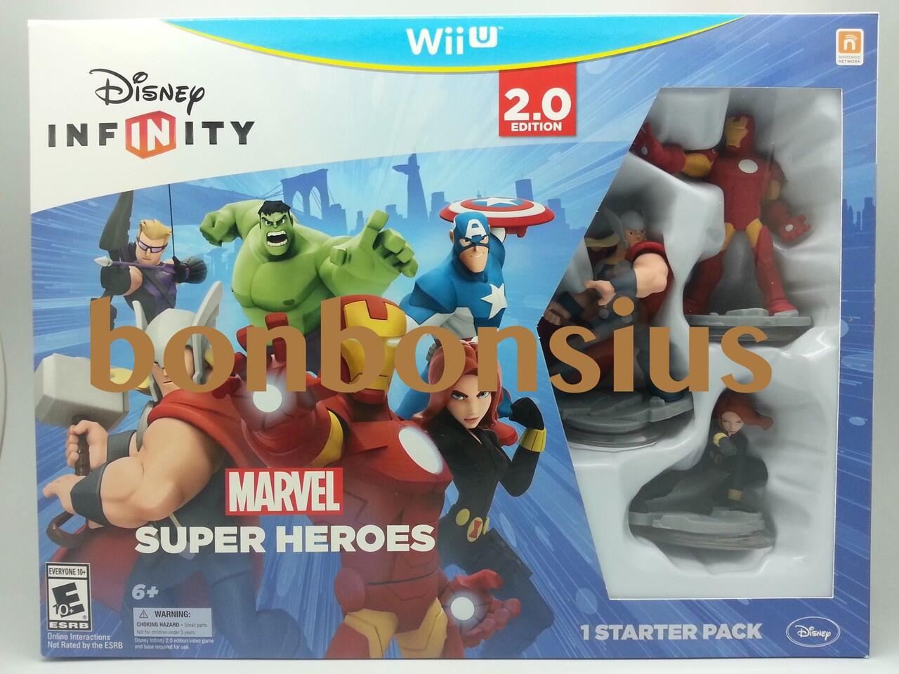 NEW DISNEY INFINITY 2.0 MARVEL SUPER HEROES STARTER PACK BESERTA FIGURE LENGKAP