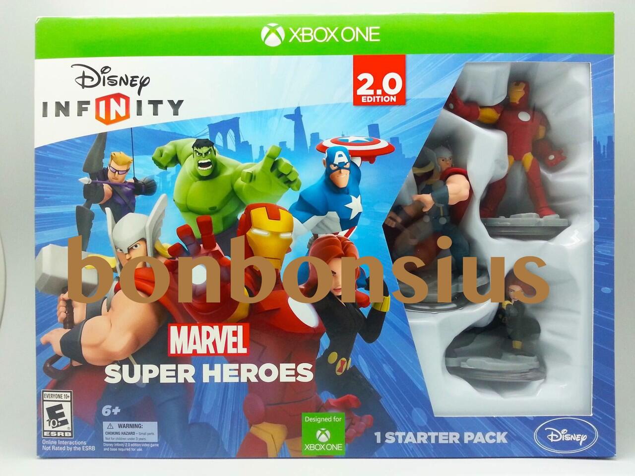 NEW DISNEY INFINITY 2.0 MARVEL SUPER HEROES STARTER PACK BESERTA FIGURE LENGKAP