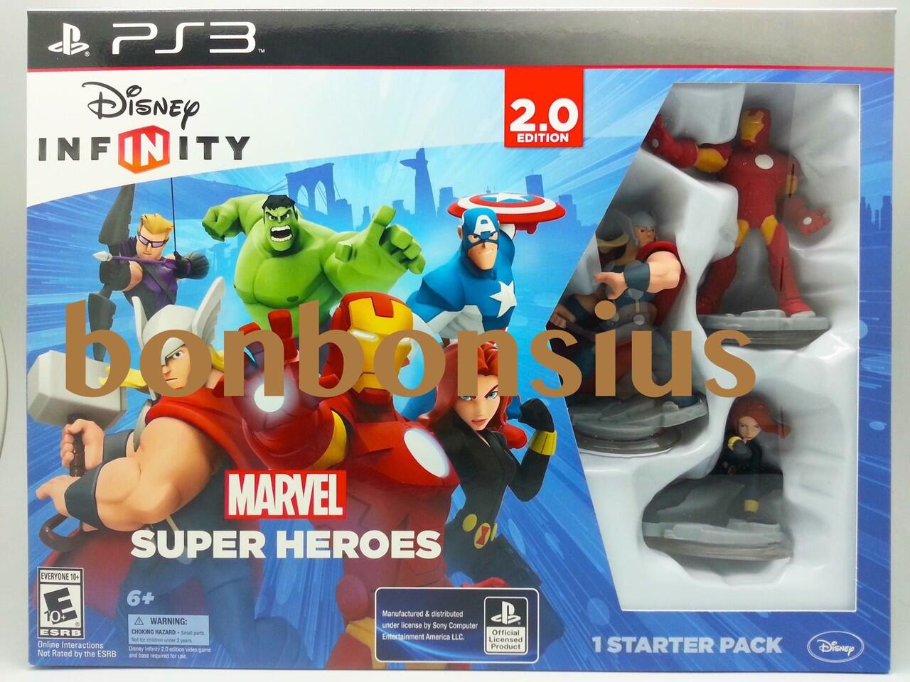 NEW DISNEY INFINITY 2.0 MARVEL SUPER HEROES STARTER PACK BESERTA FIGURE LENGKAP