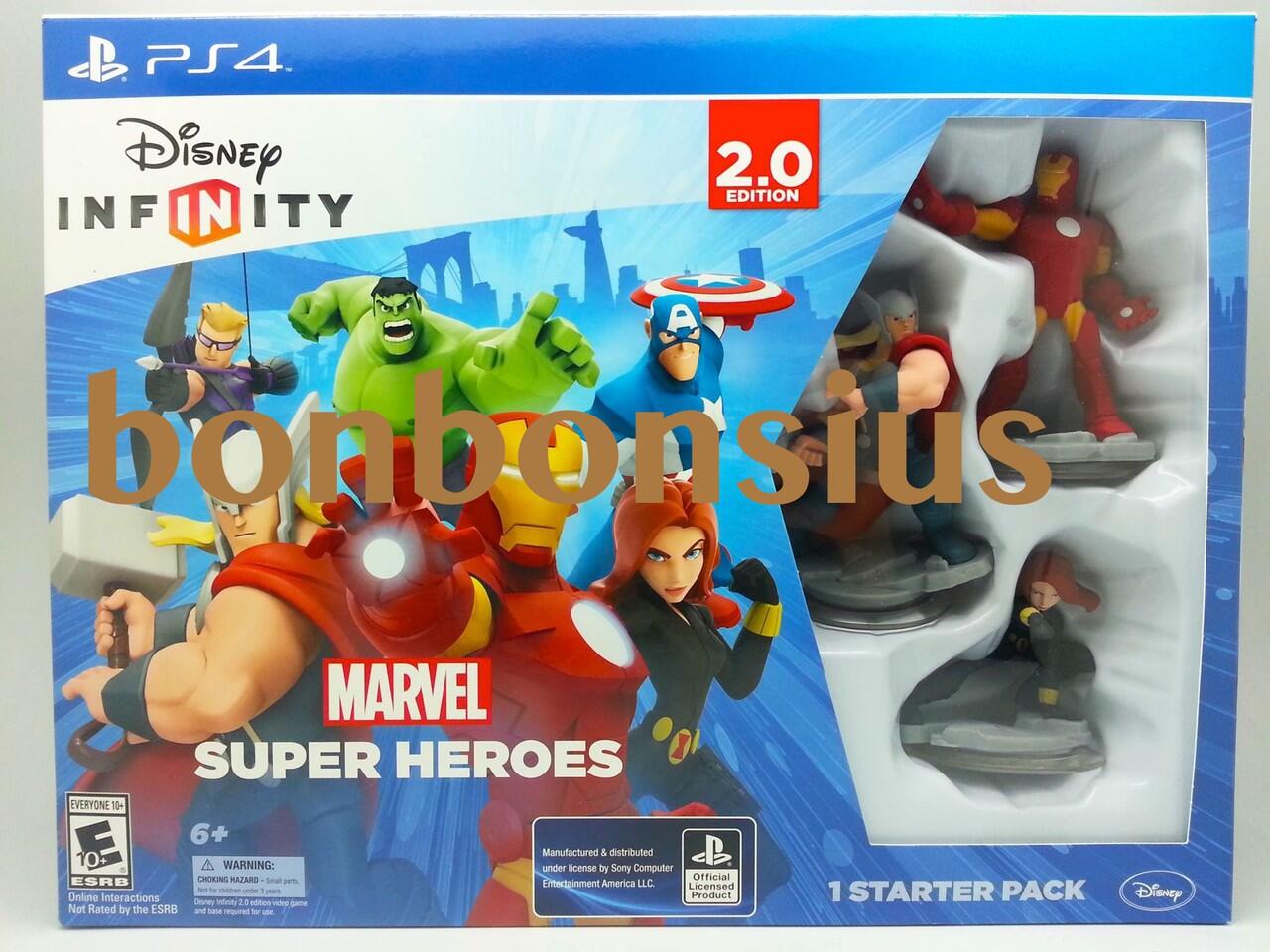 NEW DISNEY INFINITY 2.0 MARVEL SUPER HEROES STARTER PACK BESERTA FIGURE LENGKAP