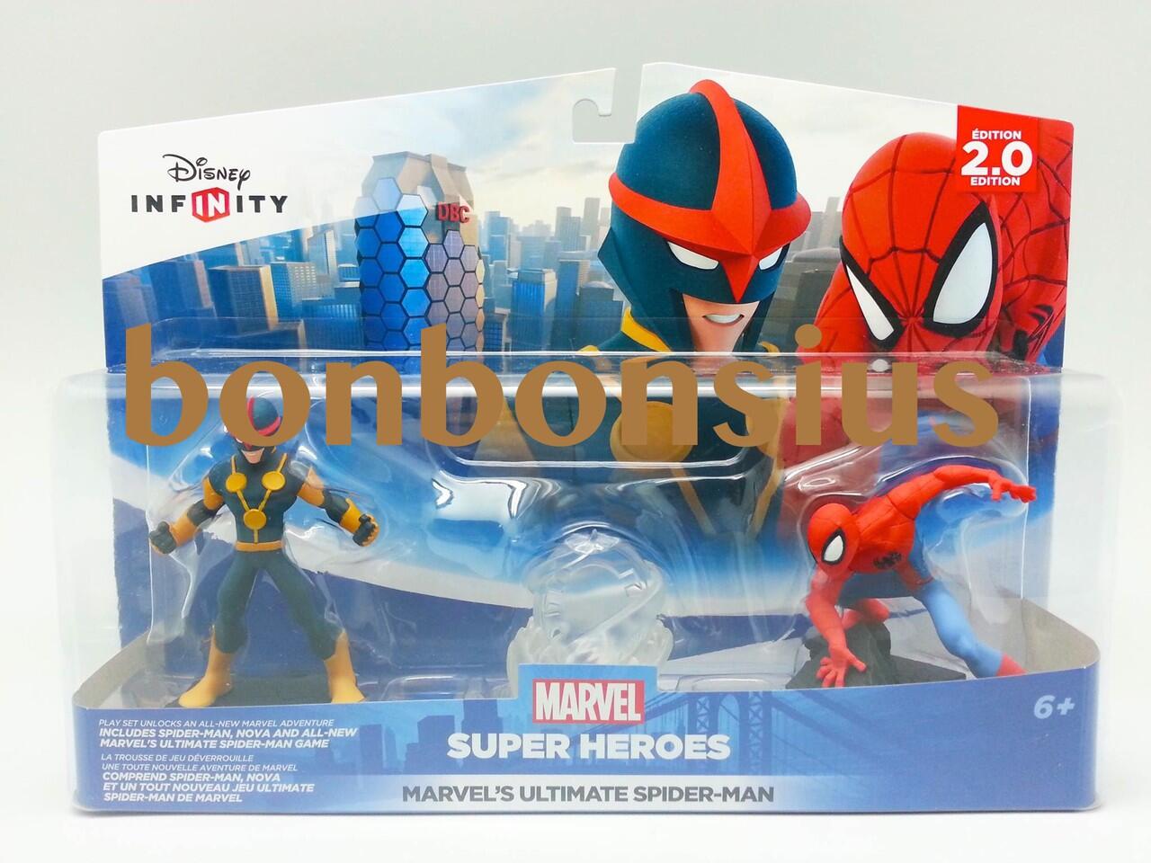 NEW DISNEY INFINITY 2.0 MARVEL SUPER HEROES STARTER PACK BESERTA FIGURE LENGKAP