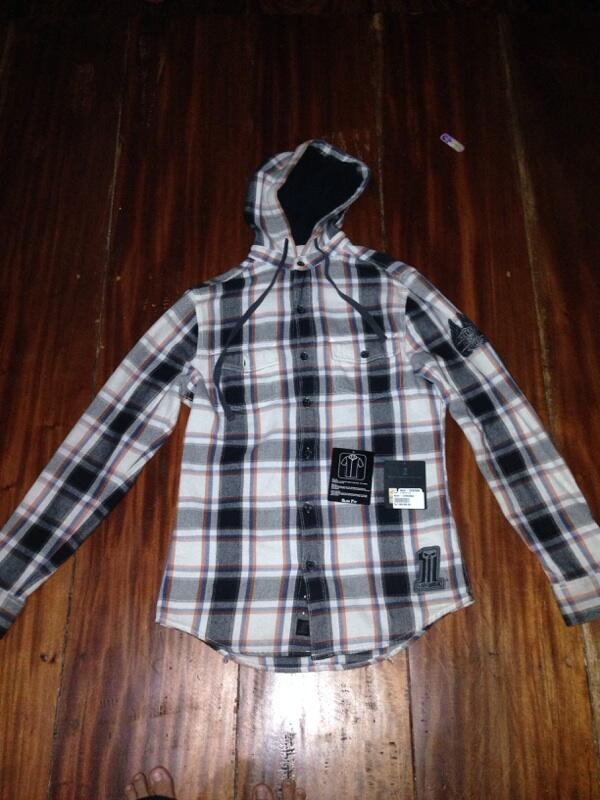 Kemeja hoodie harley davidson kotak kotak original