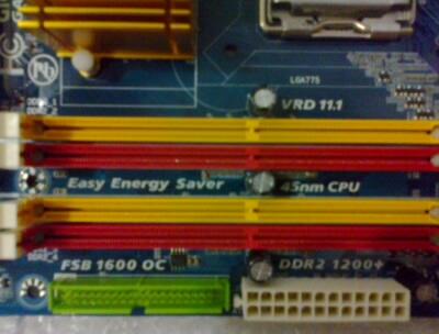 Mobo intel GigaByte P31-DS3L/P43-ES3G/EP45-DS3L LGA775 FullSolid Capasitors (Bandung)