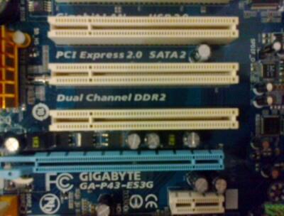 Mobo intel GigaByte P31-DS3L/P43-ES3G/EP45-DS3L LGA775 FullSolid Capasitors (Bandung)