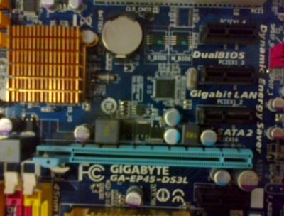 Mobo intel GigaByte P31-DS3L/P43-ES3G/EP45-DS3L LGA775 FullSolid Capasitors (Bandung)