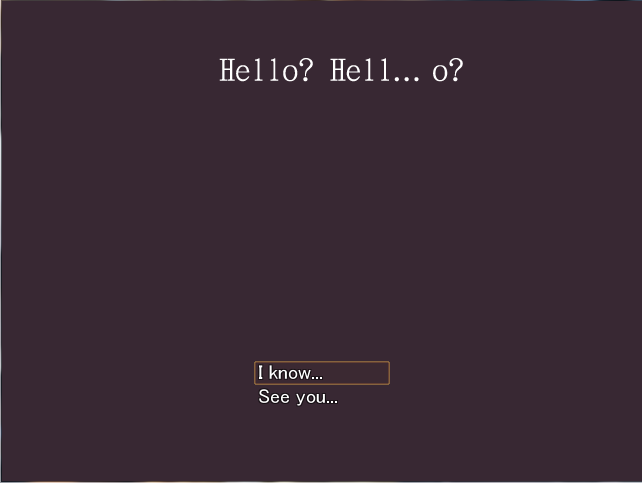 The answer is hello