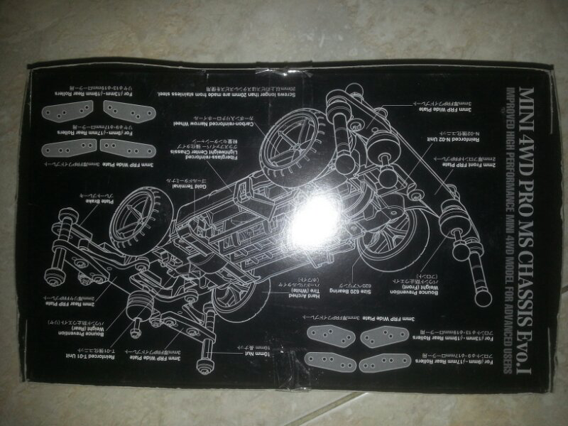 Jual Tamiya Mini 4WD MS Pro Chassis EVO I