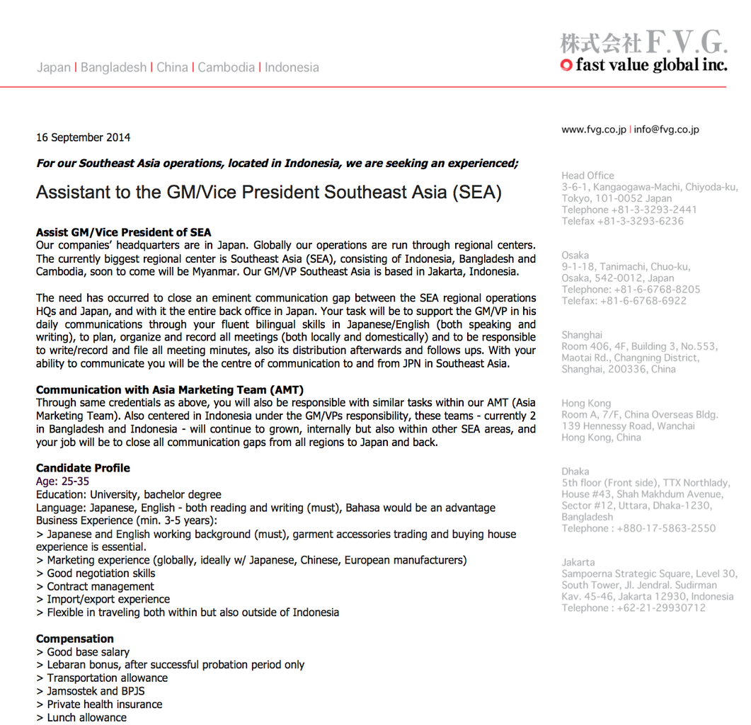 FVG.Assistant, SEA marketing_Sep 2014