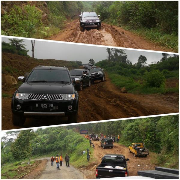 Ironis Jalan di Perbatasan di Provinsi Jawa Barat Masih Memprihatinkan