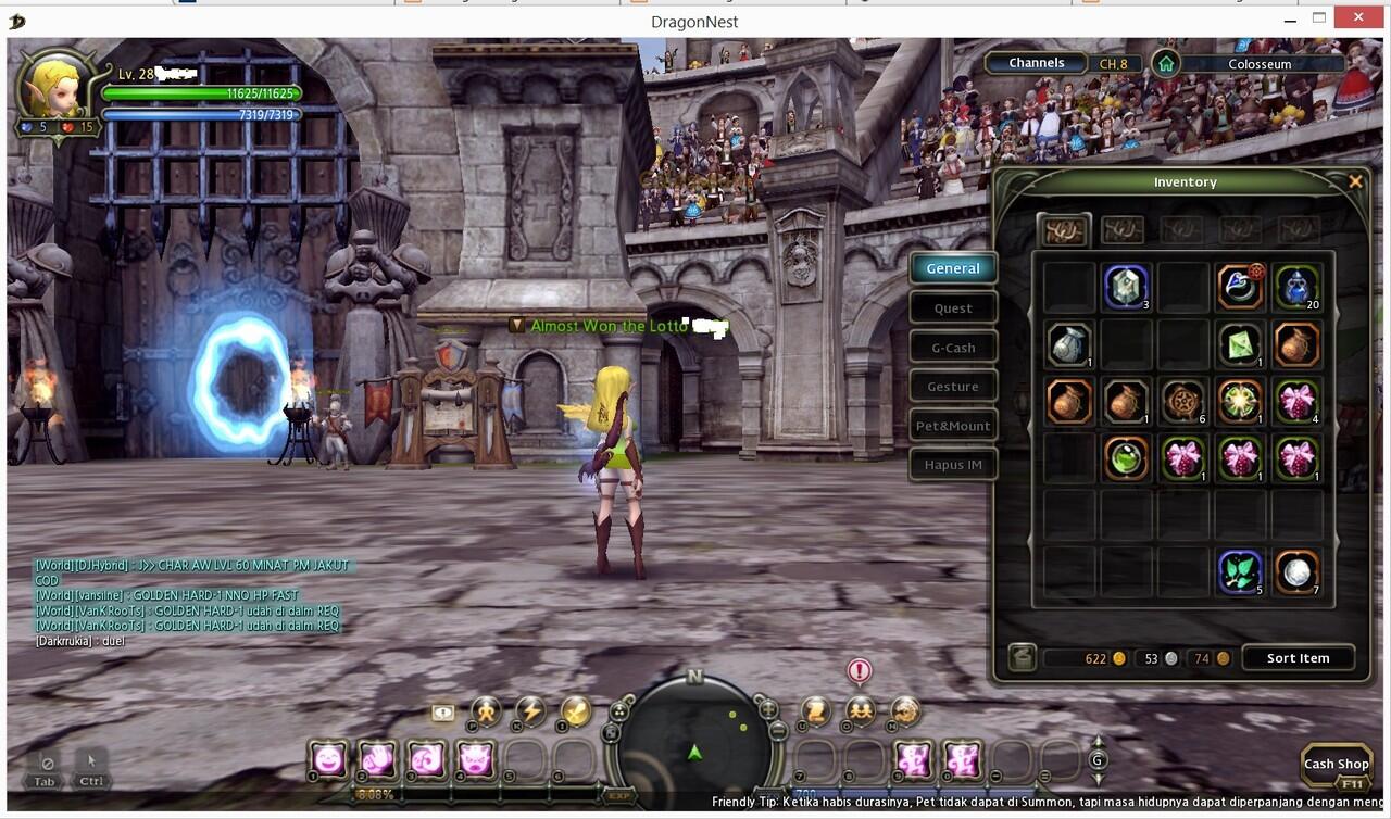 PENCURIAN/HACK ID GAME DRAGON NEST INDONESIA. id: gabrush