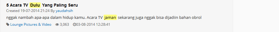 Ternyata Kaskuser Hobinya Bernostalgia