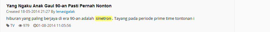 Ternyata Kaskuser Hobinya Bernostalgia