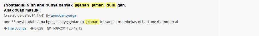 Ternyata Kaskuser Hobinya Bernostalgia