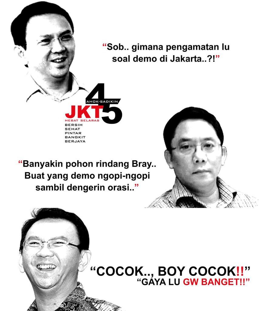 AHOK SADIKIN PUNYA CATATAN DEMO JAKARTA 240914