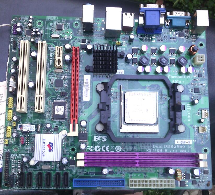 ECS A740GM-M + ATHLON II X2 215 - JUAL MURAH BANGET