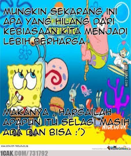 Meme - Terima Kasih Spongebob dan #savemychildhood 
