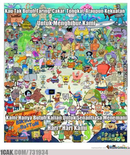 Meme - Terima Kasih Spongebob dan #savemychildhood 