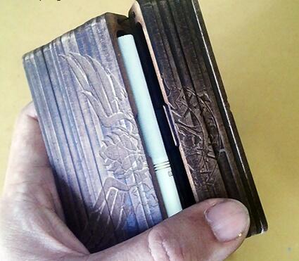 tempat kotak rokok kayu grafir